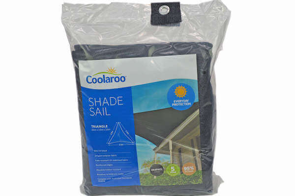CEVERTR360: Voile d’ombrage triangulaire 'Coolaroo Everyday' 3,6m