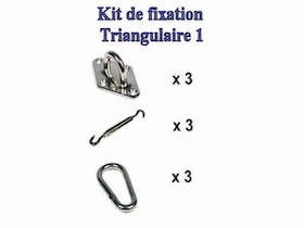 TRINGPONTET - Kit de fixation triangle <br>(Pontet sur platine)