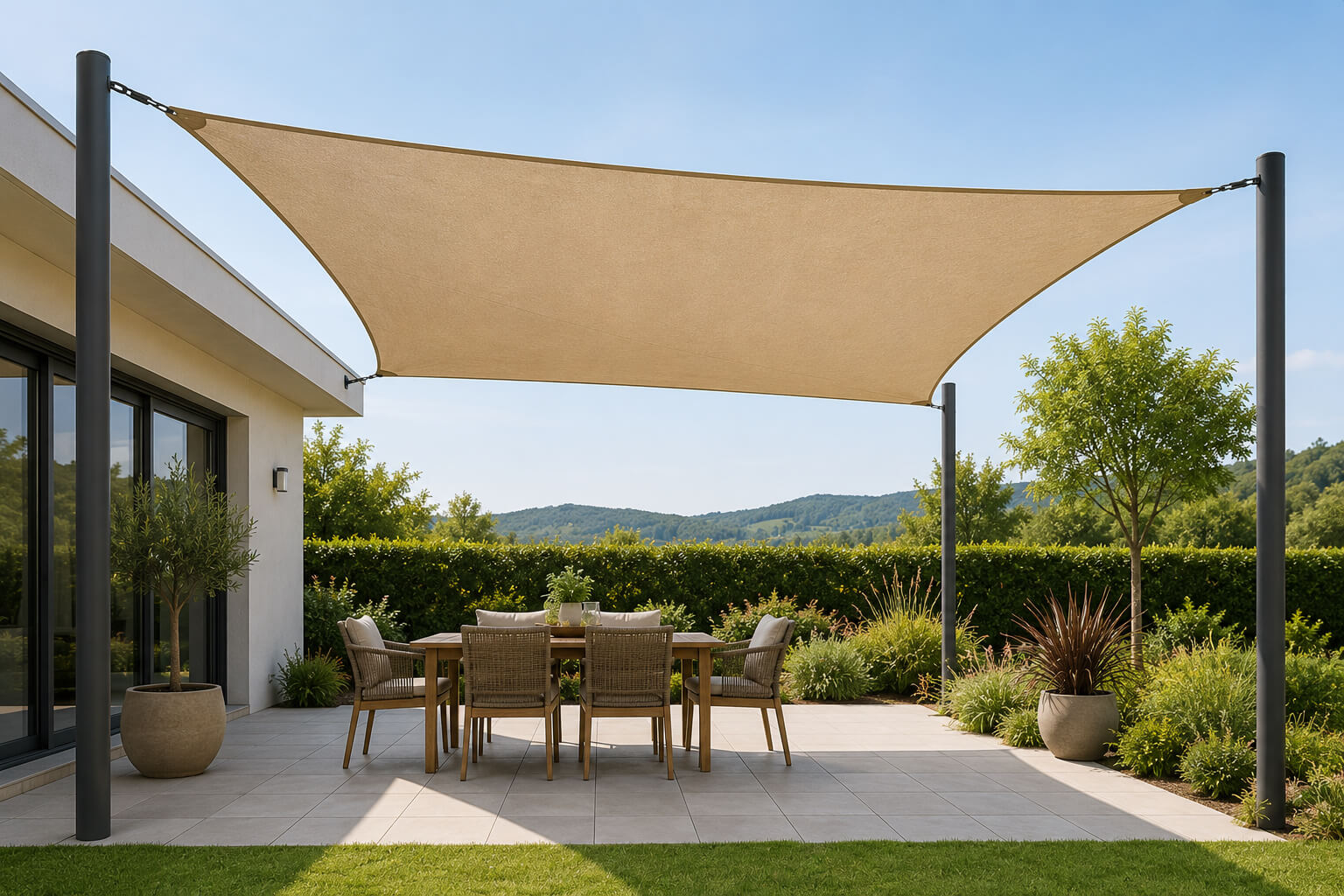 Voile d’ombrage en Belgique : standard ou sur mesure ?